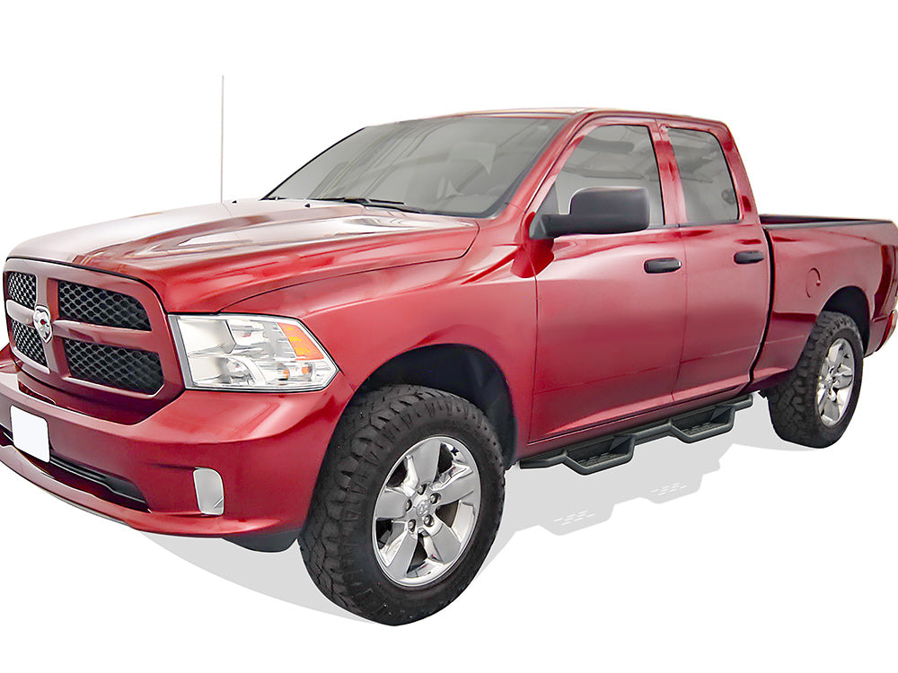 Carbon Steel Both Sides Nerf Bar 2009-2018 Dodge Ram 1500 Quad Cab (Incl. 2019-2024 RAM 1500 Classic) WB04NAG9B