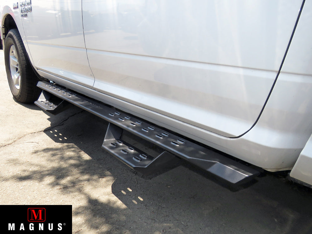 Carbon Steel Both Sides Nerf Bar RS 2009-2018 Dodge Ram 1500 Crew Cab (Incl. 2019-2024 Ram 1500 Classic)\ 2010-2026 Dodge RAM 2500/3500/4500/5500 Crew Cab\ (Excl. Chassis Cab With Diesel Models) WB04RBJ8B