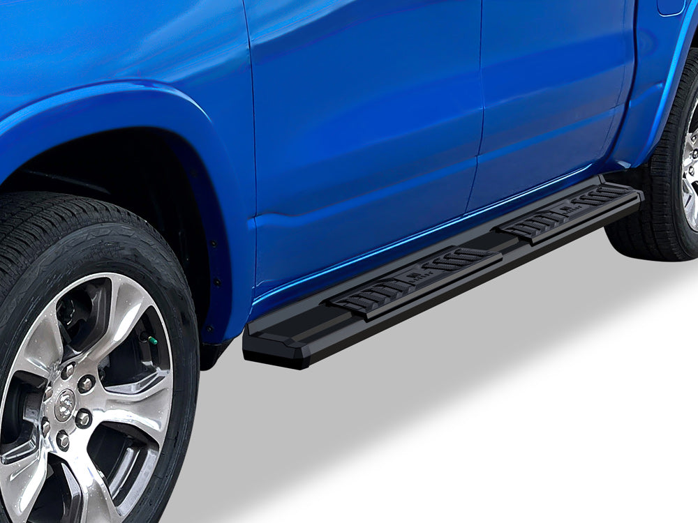 Carbon Steel + PE Step Area Both Sides Running Board-S Series 2019-2026 Ram 1500 Crew Cab (Excl. 2019-2024 Ram 1500 Classic) WB04SBE8B