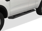 Carbon Steel Both Sides Running Board-A Series 2019-2023 Ford Ranger Super Cab (With 2 Full Size Doors and 2 Suicide Doors) WB06ACA3M