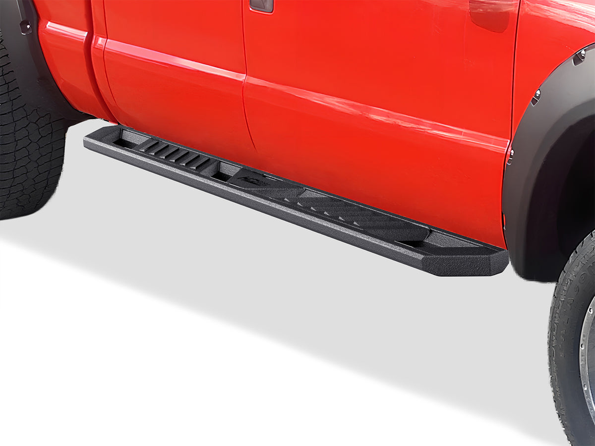 Carbon Steel Both Sides Running Board-A Series 1999-2016 Ford F-250/F-350/F-450/F-550 Super Duty Crew Cab WB06AJA1M