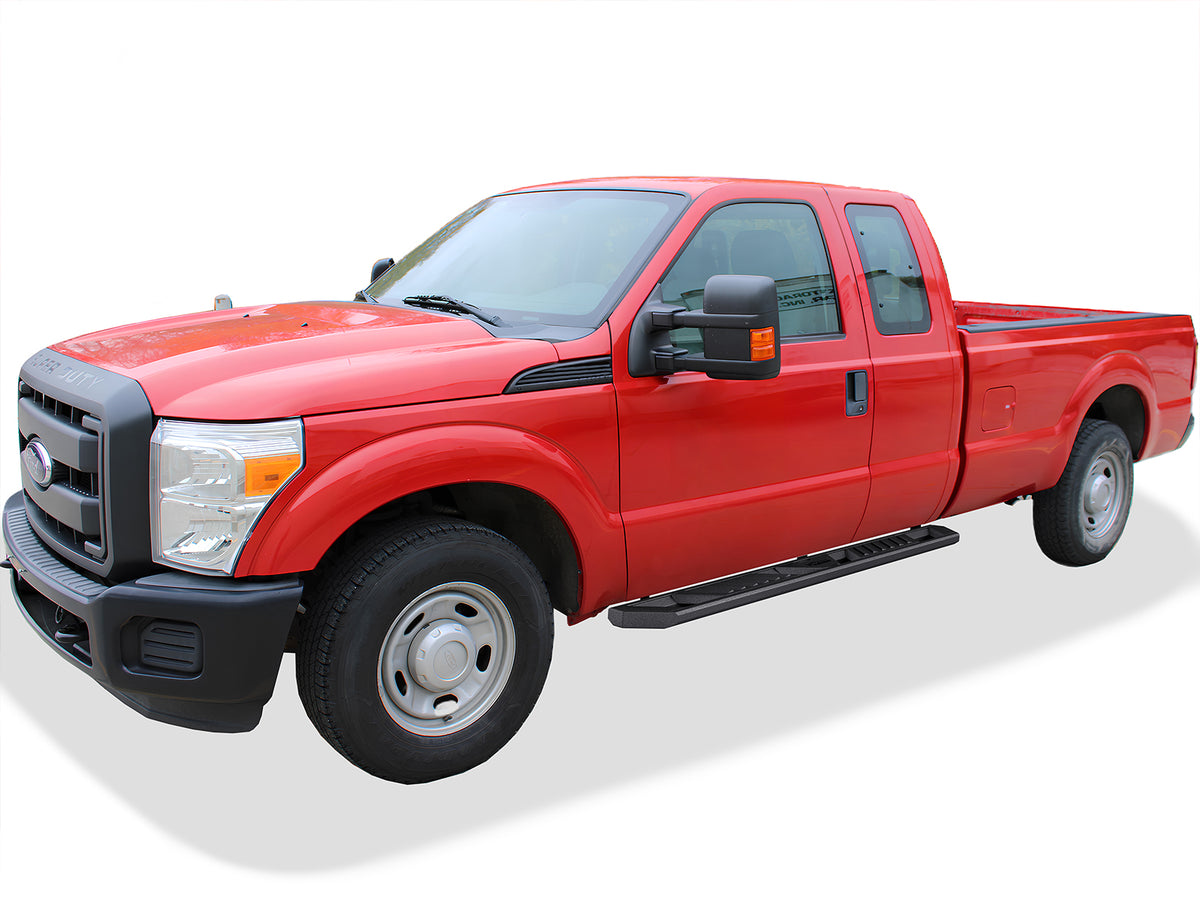 Carbon Steel Both Sides Running Board-A Series 1999-2016 Ford F-250/F-350/F-450/F-550 Super Duty Super Cab WB06AJJ3M