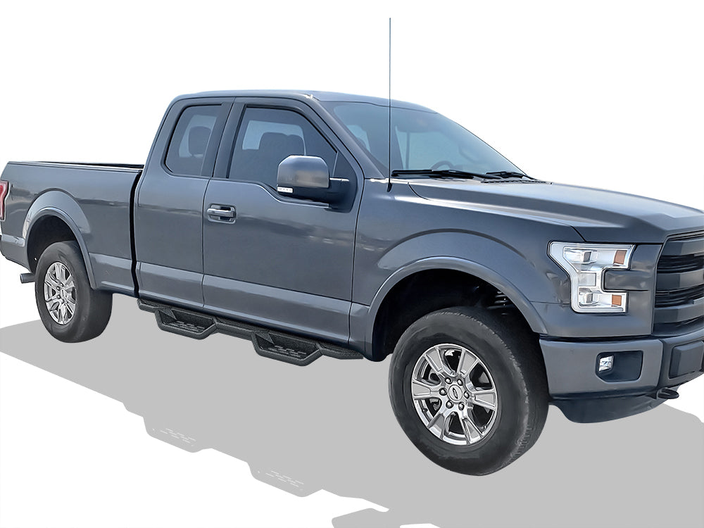 Carbon Steel Both Sides Nerf Bar 2015-2026 Ford F-150 Super Cab\ 2017-2026 Ford F-250/F-350/F-450/F-550 Super Duty Super Cab WB06NAH8B