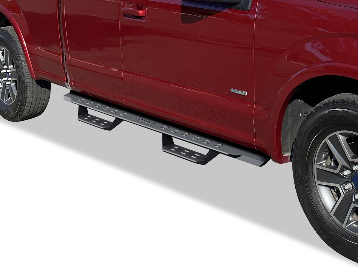 Carbon Steel Both Sides Nerf Bar RS 2015-2026 Ford F-150 Super Cab\ 2017-2026 Ford F-250/F-350/F-450/F-550 Super Duty Super Cab WB06RAH8B