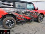 Carbon Steel Both Sides Nerf Bar RS 2021-2026 Ford Bronco 4-Door WB06RCA1B