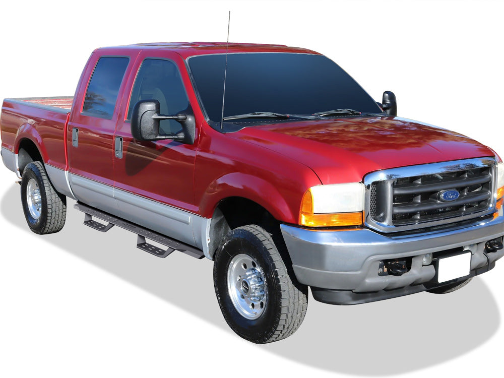 Carbon Steel Both Sides Nerf Bar RS 1999-2016 Ford F-250/F-350/F-450/F-550 Super Duty Crew Cab WB06RJA1B