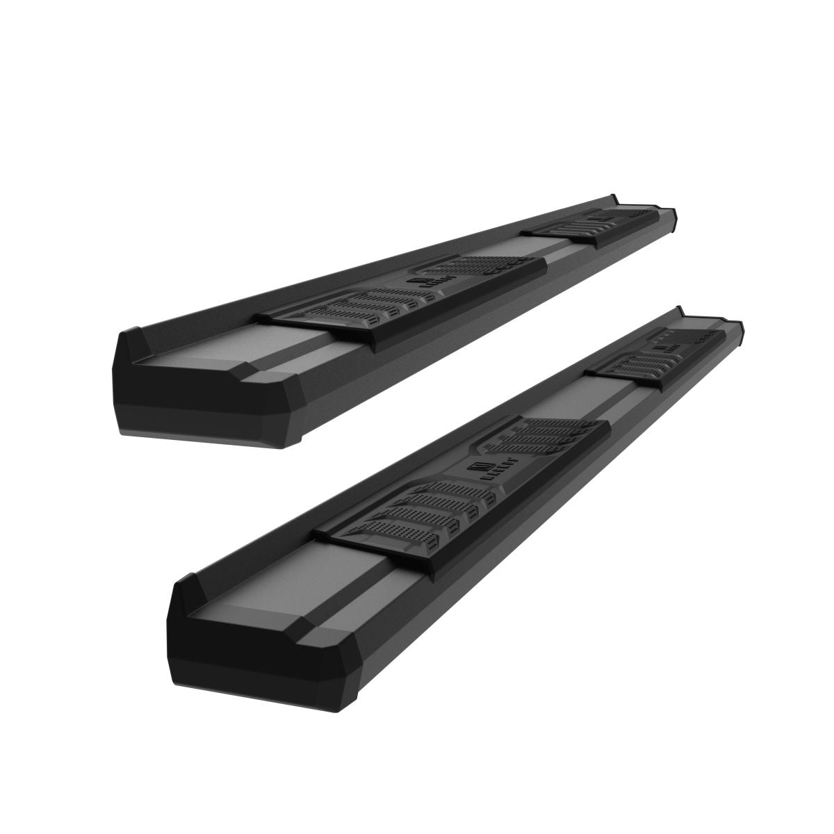 Carbon Steel + PE Step Area Both Sides Running Board-S Series 2015-2026 Ford F-150 Super Cab\ 2017-2026 Ford F-250/F-350/F-450/F-550 Super Duty Super Cab WB06SAH8B