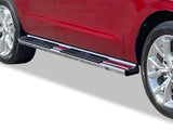 Stainless Steel + PE Step Area Both Sides Running Board-S Series 2018-2026 Ford Expedition\ Excl. Max Model WB06SBC4S