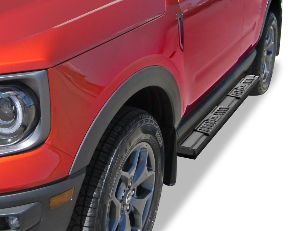 Carbon Steel + PE Step Area Both Sides Running Board-S Series 2021-2026 Ford Bronco Sport SUV WB06SCA0B