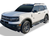 Stainless Steel + PE Step Area Both Sides Running Board-S Series 2021-2026 Ford Bronco Sport SUV WB06SCA0S