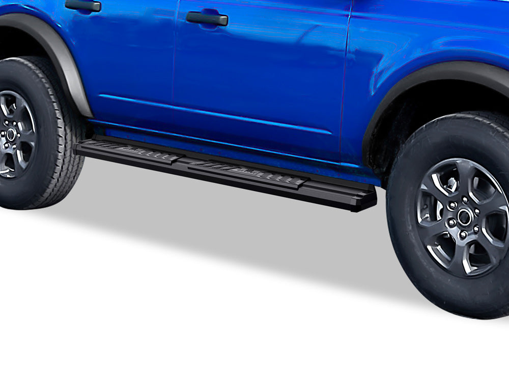 Carbon Steel + PE Step Area Both Sides Running Board-S Series 2021-2026 Ford Bronco 4-Door WB06SCA1B