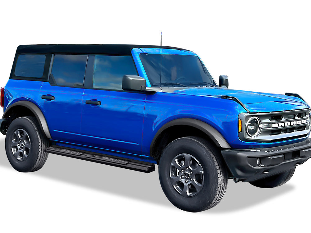 Carbon Steel + PE Step Area Both Sides Running Board-S Series 2021-2026 Ford Bronco 4-Door WB06SCA1B