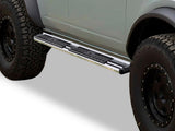 Stainless Steel + PE Step Area Both Sides Running Board-S Series 2021-2026 Ford Bronco 4-Door WB06SCA1S