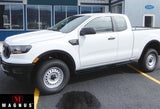 Carbon Steel + PE Step Area Both Sides Running Board-S Series 2019-2023 Ford Ranger Super Cab  (with 2 Full Size Doors and 2 Suicide Doors) WB06SCA3B
