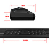 Carbon Steel + PE Step Area Both Sides Running Board-S Series 2020-2026 Ford Explorer 4-Door SUV WB06SEE2B