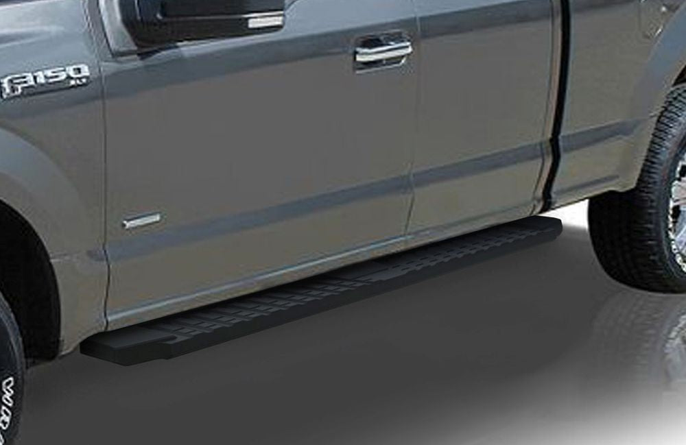 Carbon Steel + PE Step Area Both Sides Running Board-T Series 2015-2026 Ford F-150 Super Cab\ 2017-2026 Ford F-250/F-350/F-450/F-550 Super Duty Super Cab WB06TAH8B