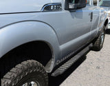Carbon Steel + PE Step Area Both Sides Running Board-T Series 1999-2016 Ford F-250/F-350/F-450/F-550 Super Duty Super Cab WB06TJJ3B