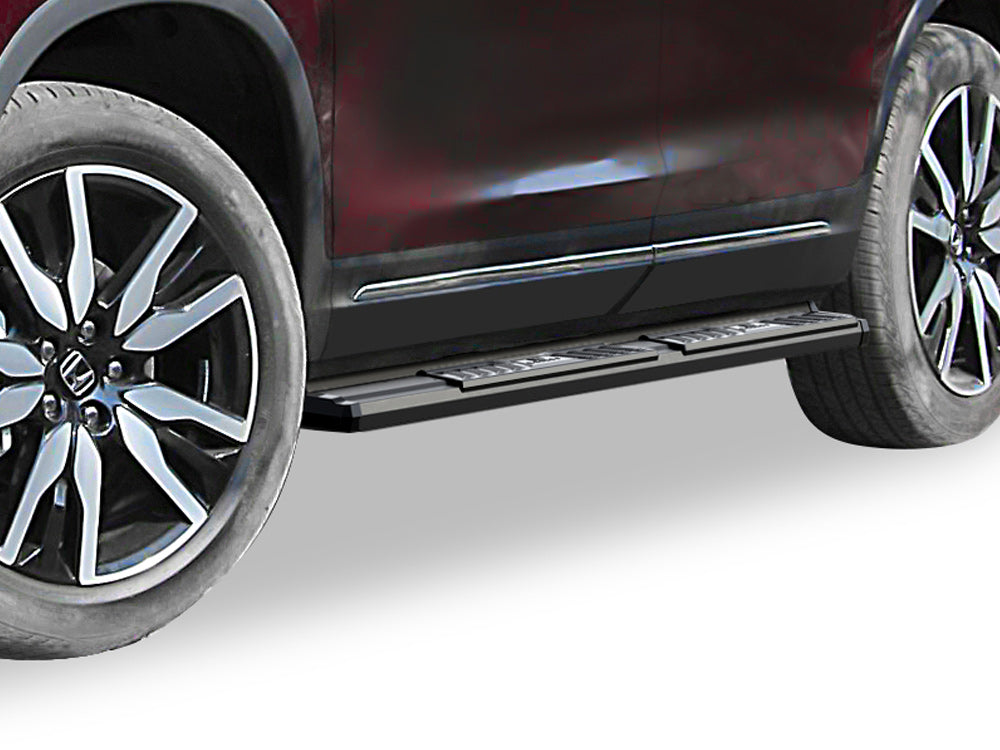 Carbon Steel + PE Step Area Both Sides Running Board-S Series 2016-2022 Honda Pilot WB08SCE2B