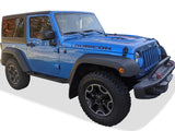Carbon Steel Both Sides Running Board-A Series 2007-2018 Jeep Wrangler JK 2-Door (Factory Sidesteps or Rrock Rails Have to be Removed) WB10AAJ6M