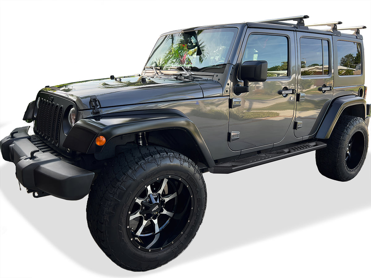 Carbon Steel Both Sides Running Board-A Series 2007-2018 Jeep Wrangler JK 4 Door WB10AAJ7M