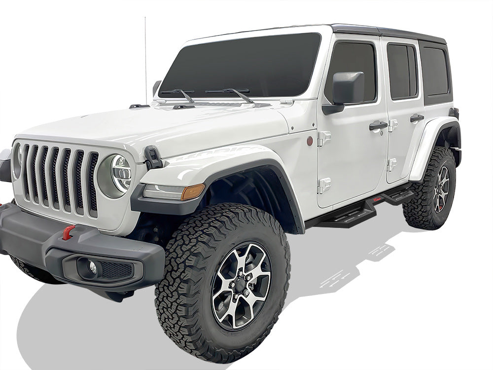 Carbon Steel Both Sides Nerf Bar DS 2018-2026 Jeep Wrangler JL 4-Door, Incl. 2021-2026 4XE WB10DAA1B