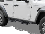 Carbon Steel Both Sides Nerf Bar 2018-2026 Jeep Wrangler JL 4-Door, Incl. 2021-2026 4XE WB10NAA1B