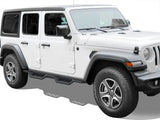 Carbon Steel Both Sides Nerf Bar 2018-2026 Jeep Wrangler JL 4-Door, Incl. 2021-2026 4XE WB10NAA1B