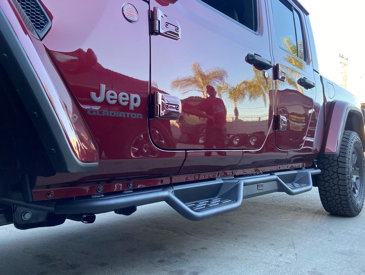 Carbon Steel Both Sides Nerf Bar 2020-2026 Jeep Gladiator WB10NAA5B