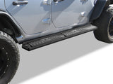 Carbon Steel + PE Step Area Both Sides Running Board-S Series 2018-2026 Jeep Wrangler JL 4-Door, Incl. 2021-2026 4XE WB10SAA1B