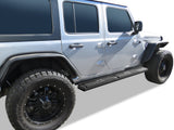 Carbon Steel + PE Step Area Both Sides Running Board-S Series 2018-2026 Jeep Wrangler JL 4-Door, Incl. 2021-2026 4XE WB10SAA1B
