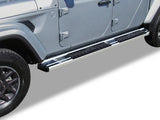 Stainless Steel + PE Step Area Both Sides Running Board-S Series 2020-2026 Jeep Gladiator WB10SAA5S