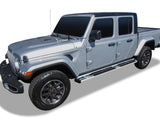 Stainless Steel + PE Step Area Both Sides Running Board-S Series 2020-2026 Jeep Gladiator WB10SAA5S
