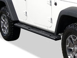 Carbon Steel + PE Step Area Both Sides Running Board-S Series 2007-2018 Jeep Wrangler JK 4-Door (Factory sidesteps or rock rails have to be removed) WB10SAJ7B
