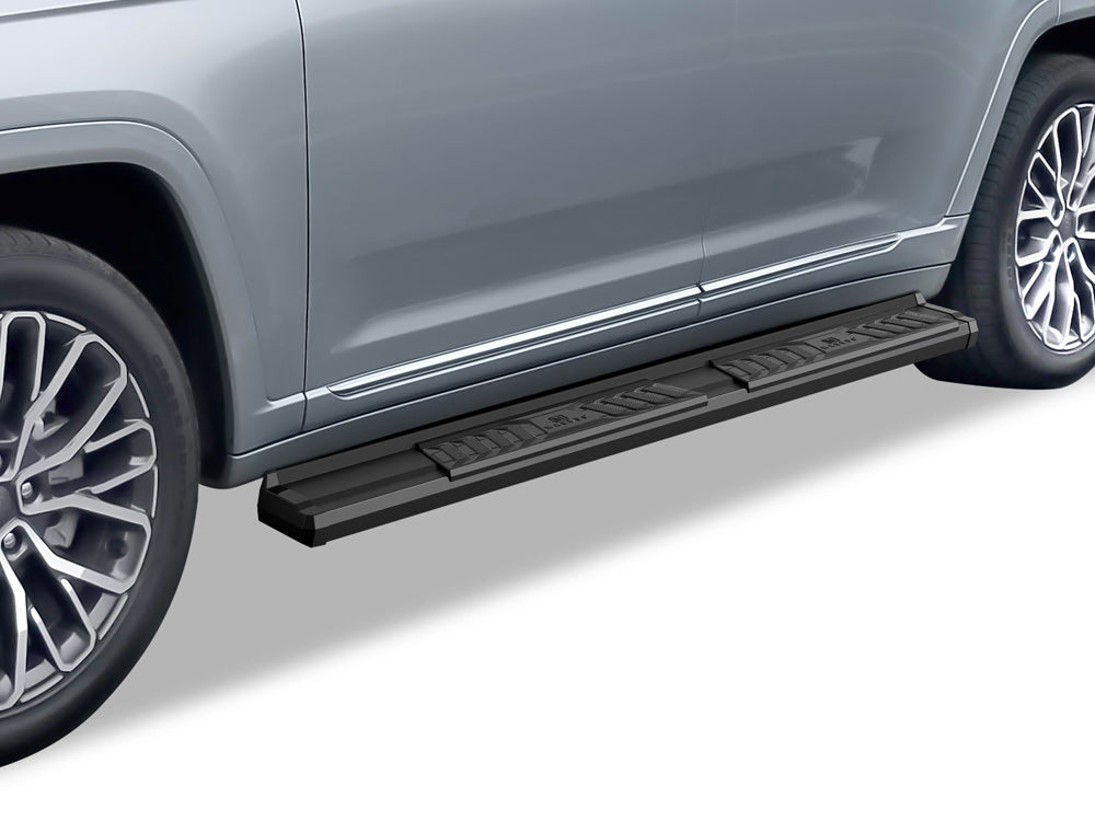 Carbon Steel + PE Step Area Both Sides Running Board-S Series 2021-2026 Jeep Grand Cherokee L\ 2022-2026 Jeep Grand Cherokee (Excl. 2022-2026 4xe) WB10SBG6B