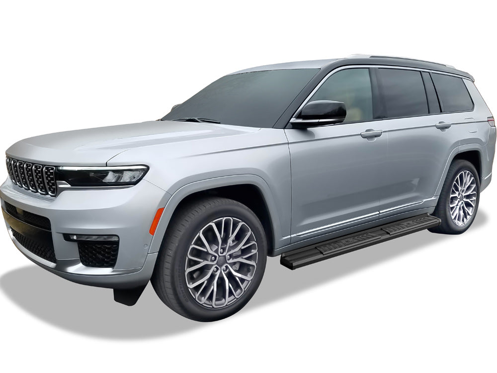 Carbon Steel + PE Step Area Both Sides Running Board-S Series 2021-2026 Jeep Grand Cherokee L\ 2022-2026 Jeep Grand Cherokee (Excl. 2022-2026 4xe) WB10SBG6B