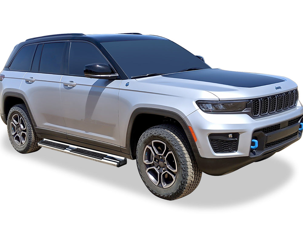 Stainless Steel + PE Step Area Both Sides Running Board-S Series 2021-2026 Jeep Grand Cherokee L\ 2022-2026 Jeep Grand Cherokee (Excl. 2022-2026 4xe) WB10SBG6S