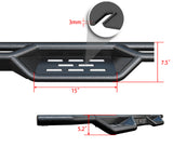 Carbon Steel Both Sides Nerf Bar 2004-2024 Nissan Titan King Cab (Exl.2016 Models)\ 2017-2019 Nissan Titan XD King Cab WB14NJD9M