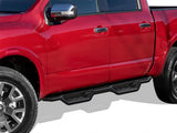 Carbon Steel Both Sides Nerf Bar 2004-2024 Nissan Titan Crew Cab (Exl. 2016 Models)\ 2016-2024 Nissan Titan XD Crew Cab WB14NJE0B