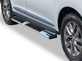 Stainless Steel + PE Step Area Both Sides Running Board-S Series 2013-2016 Infinti QX60\ 2013-2021 Nissan Pathfinder (Excl. Platinum Model) WB14SAH0S