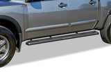 Carbon Steel + PE Step Area Both Sides Running Board-S Series 2004-2024 Nissan Titan Crew Cab (Exl. 2016 Models)\ 2016-2024 Nissan Titan XD Crew Cab WB14SJE0B