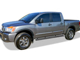 Carbon Steel + PE Step Area Both Sides Running Board-S Series 2004-2024 Nissan Titan Crew Cab (Exl. 2016 Models)\ 2016-2024 Nissan Titan XD Crew Cab WB14SJE0B