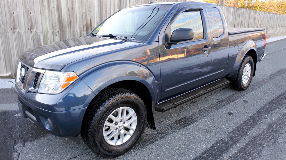 Carbon Steel + PE Step Area Both Sides Running Board-S Series 2005-2024 Nissan Frontier King Cab\ 2005-2012 Suzuki Equator Extra Cab WB14SJI4B