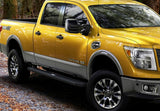 Carbon Steel + PE Step Area Both Sides Running Board-T Series 2004-2024 Nissan Titan Crew Cab (Exl. 2016 Models)\ 2016-2024 Nissan Titan XD Crew Cab WB14TJE0B