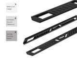 Carbon Steel Both Sides Running Board-A Series 2022-2026 Toyota Tundra Double Cab WB20ABI7M