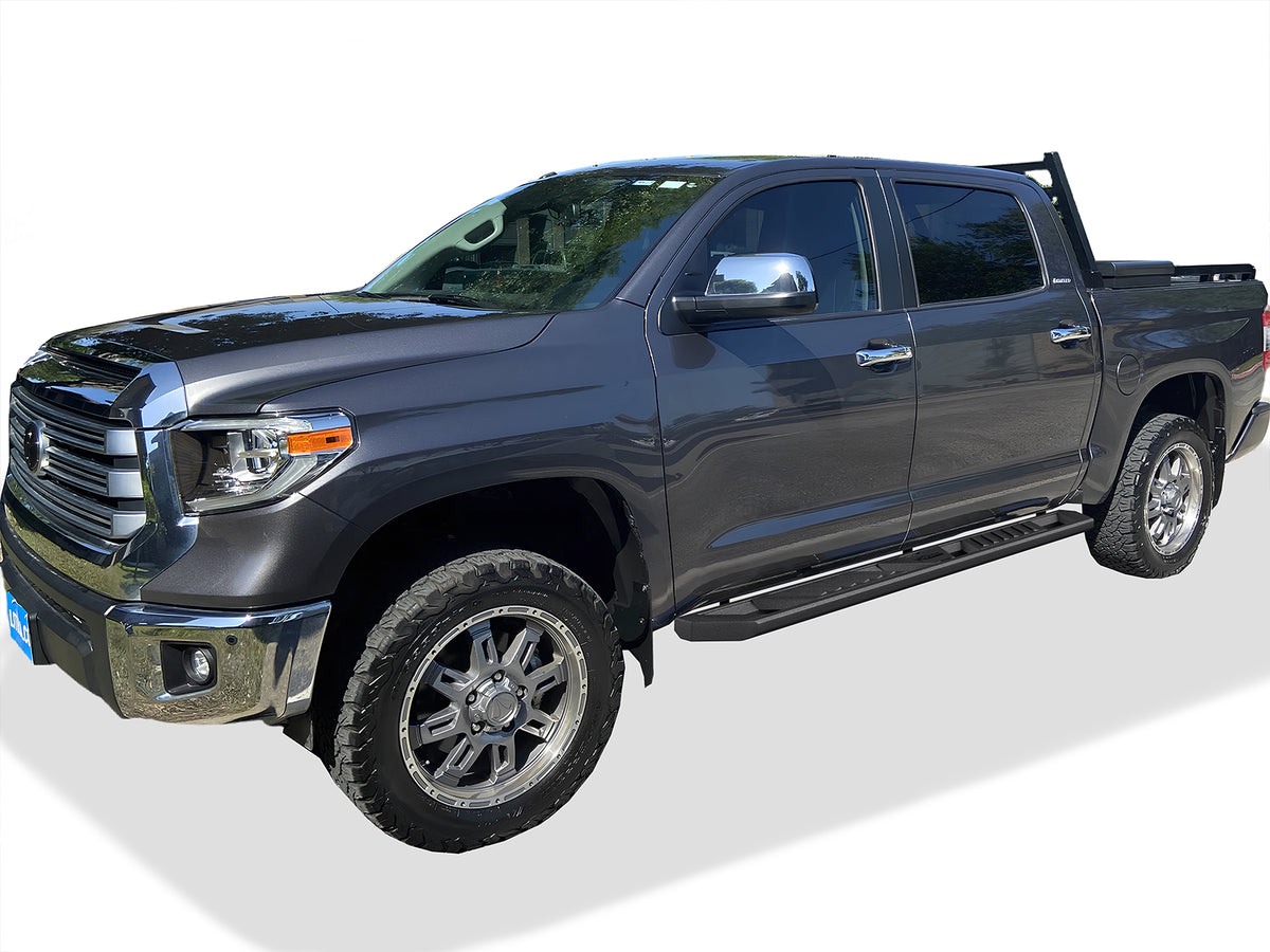 Carbon Steel Both Sides Running Board-A Series 2007-2021 Toyota Tundra CrewMax Cab WB20AJI8M