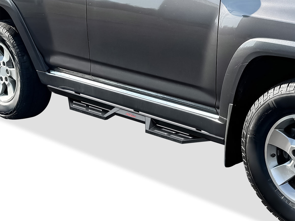 Carbon Steel Both Sides Nerf Bar DS 2010-2013 Toyota 4Runner SR5\ 2010-2024 Toyota 4Runner Limited\ 2019-2024 Toyota 4Runner Nightshade Edition\ (Only fit Models with Lower Rocker Panel Extensions) WB20DBC0B