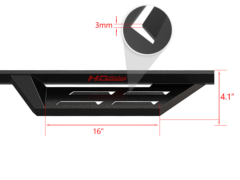 Carbon Steel Both Sides Nerf Bar DS 2024-2026 Toyota Land Cruiser WB20DBD1B
