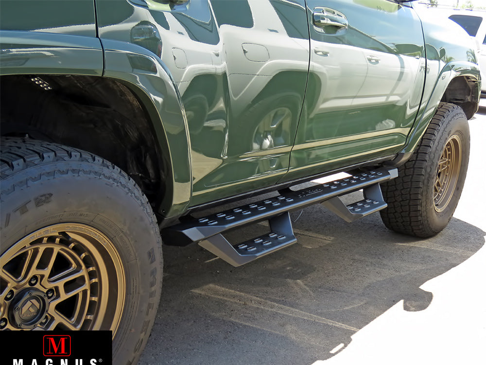 Carbon Steel Both Sides Nerf Bar RS 2010-2016 Toyota 4Runner Trail Edition\ 2017-2024 Toyota 4Runner TRD Off-Road\ 2014-2024 Toyota 4Runner SR5\ (Excl. 2019-2024 Nightshade Edition/ TRD Pro or Models with Lower Rocker Panel Extensions) WB20RBH0B