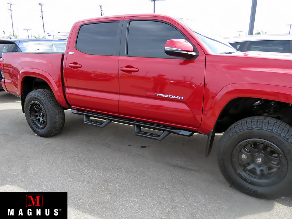 Carbon Steel Both Sides Nerf Bar RS 2005-2023 Toyota Tacoma Double Cab/Crew Cab WB20RJE8B