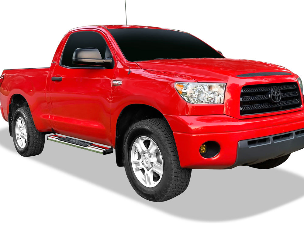 Stainless Steel + PE Step Area Both Sides Running Board-S Series 2007-2017 Toyota Tundra Regular Cab WB20SAD0S